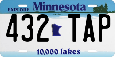 MN license plate 432TAP