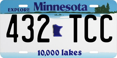 MN license plate 432TCC