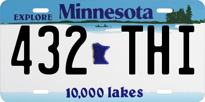 MN license plate 432THI