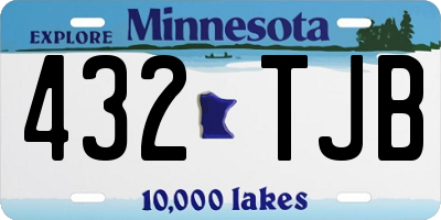 MN license plate 432TJB