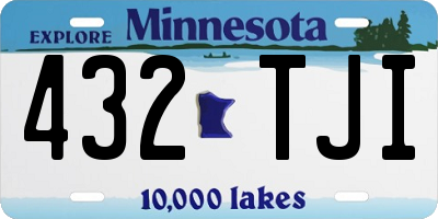 MN license plate 432TJI