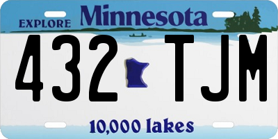 MN license plate 432TJM