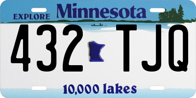 MN license plate 432TJQ