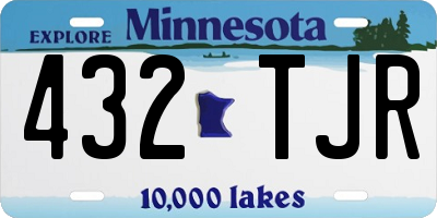 MN license plate 432TJR