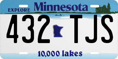 MN license plate 432TJS