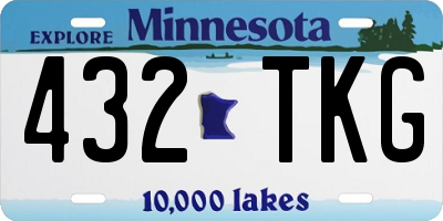 MN license plate 432TKG