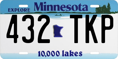MN license plate 432TKP