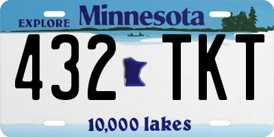 MN license plate 432TKT