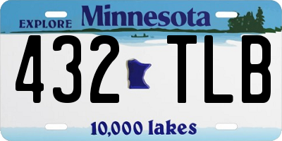 MN license plate 432TLB