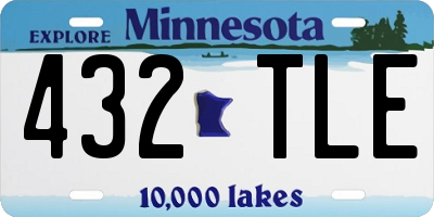 MN license plate 432TLE