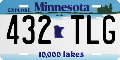 MN license plate 432TLG