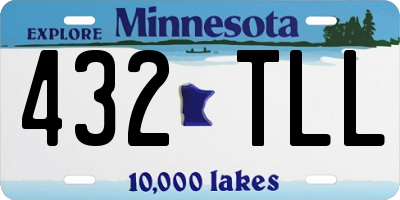 MN license plate 432TLL
