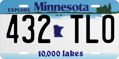 MN license plate 432TLO