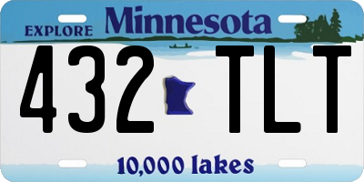 MN license plate 432TLT