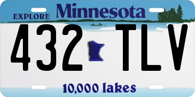 MN license plate 432TLV