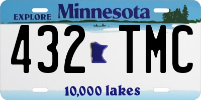 MN license plate 432TMC