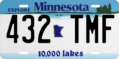 MN license plate 432TMF