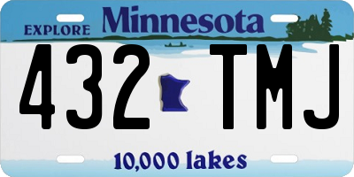 MN license plate 432TMJ
