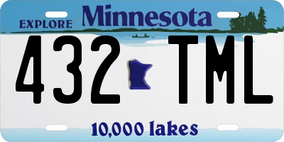 MN license plate 432TML