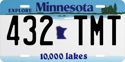 MN license plate 432TMT