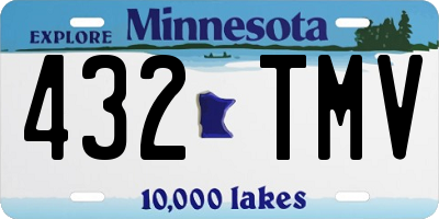 MN license plate 432TMV