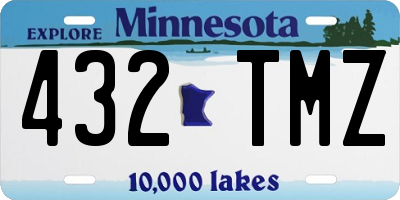 MN license plate 432TMZ
