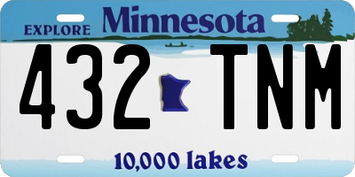 MN license plate 432TNM