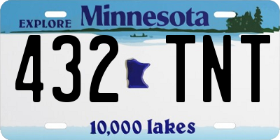 MN license plate 432TNT