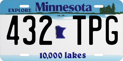 MN license plate 432TPG
