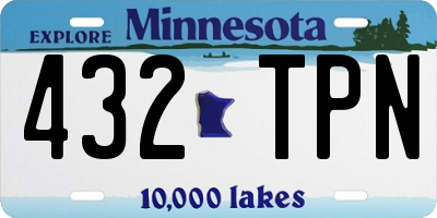 MN license plate 432TPN