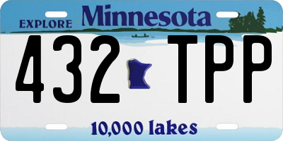 MN license plate 432TPP