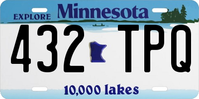 MN license plate 432TPQ