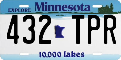 MN license plate 432TPR
