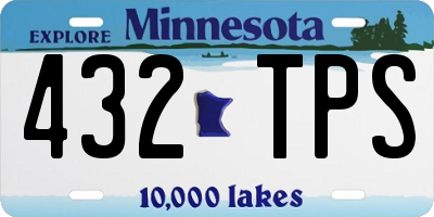 MN license plate 432TPS