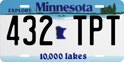 MN license plate 432TPT