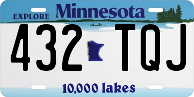 MN license plate 432TQJ