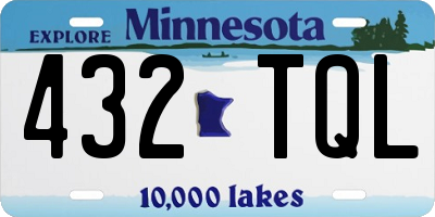 MN license plate 432TQL