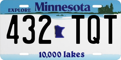 MN license plate 432TQT