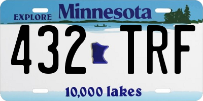 MN license plate 432TRF