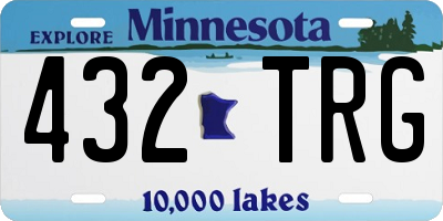 MN license plate 432TRG