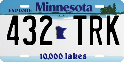 MN license plate 432TRK