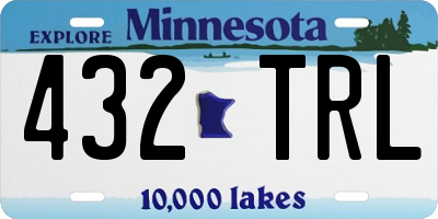 MN license plate 432TRL