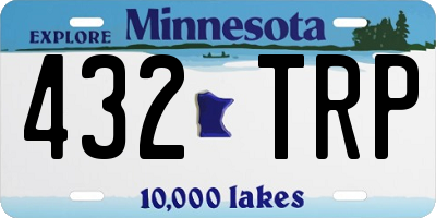MN license plate 432TRP