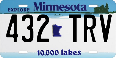 MN license plate 432TRV