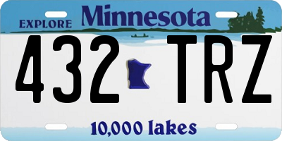 MN license plate 432TRZ
