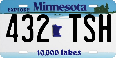 MN license plate 432TSH