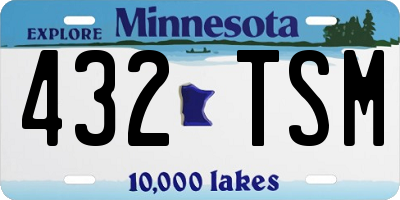 MN license plate 432TSM