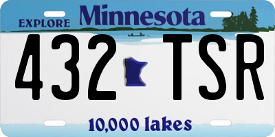MN license plate 432TSR