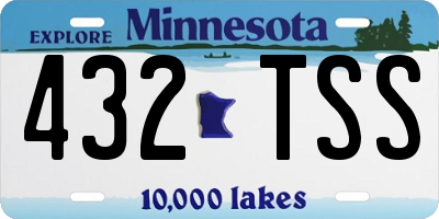 MN license plate 432TSS