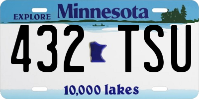 MN license plate 432TSU